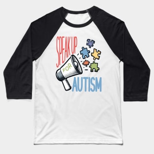 Speak Up For Autism: Mind Body Balance Baseball T-Shirt